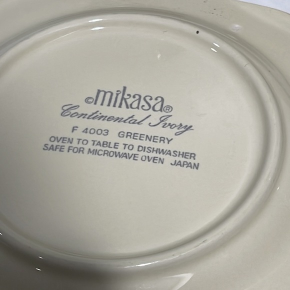 Mikasa Continental Ivory Greenery porcelain tea 4 cups saucers and Sugar bowl - Picture 12 of 13